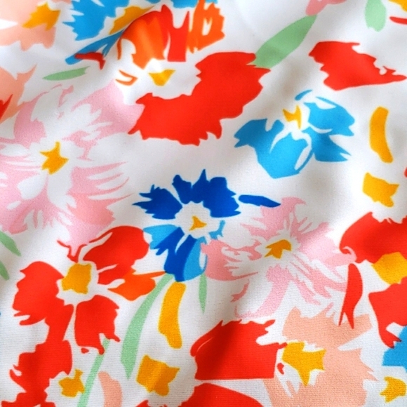 Tutorutor High Waisted Ruffle Floral Print Bikini Set Size XL - Picture 11 of 13